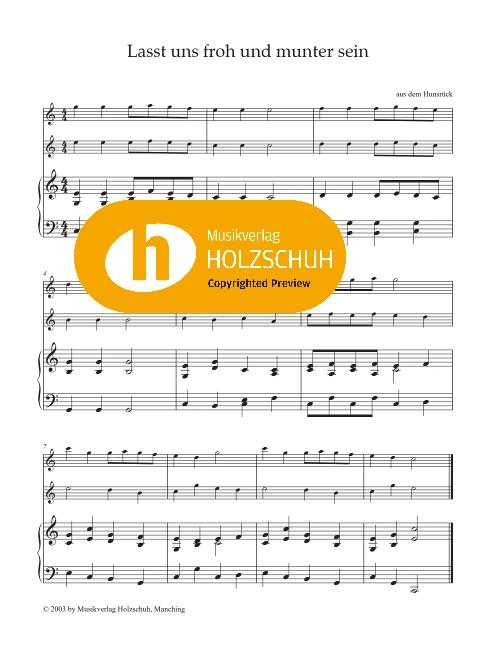 Lasst uns froh und munter sein